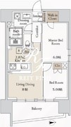 ブレス亀戸 601 間取り図