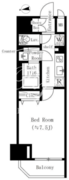 オルサス大鳥居 704 間取り図