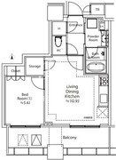 白金ザ・スカイ W-603 間取り図