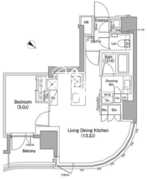 ザ・パークハビオ神楽坂 201 間取り図