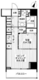 クロスレジデンス白金高輪 1003 間取り図