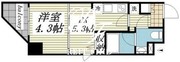クリアル門前仲町2 401 間取り図