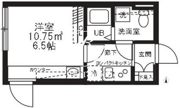 アバンテリム蒲田 401 間取り図