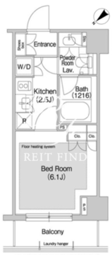 コンフォリア日本橋人形町イースト 604 間取り図