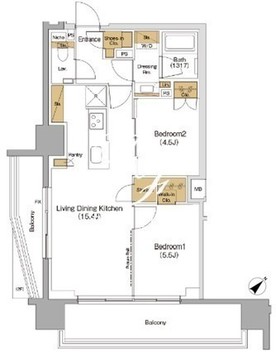 ザ・パークハビオ滝野川 311 間取り図