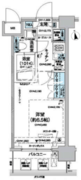 レジディア蒲田5 1007 間取り図