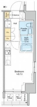 プラウドフラット浅草アベニュー 1103 間取り図