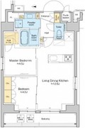 プラウドフラット浅草アベニュー 1303 間取り図