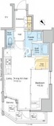 プラウドフラット文京千駄木 1501 間取り図