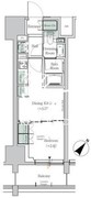 ワンルーフレジデンス田町 702 間取り図