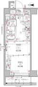 クレイシアIDZ祐天寺 104 間取り図