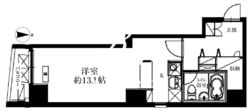 オーパスホームズ八丁堀 602 間取り図