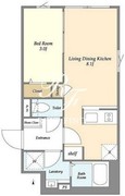 アグレシオ奥沢 203 間取り図