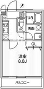 オルタナ北品川 201 間取り図