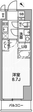 オルタナ北品川 1003 間取り図