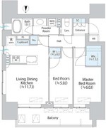 パークホームズ本郷三丁目 404 間取り図