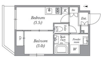 クオリタス住吉 703 間取り図