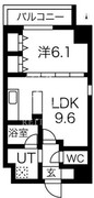 プレール・ドゥーク菊川 201 間取り図