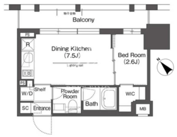 ＢｌｕＲｏｃｋ後楽園 909 間取り図