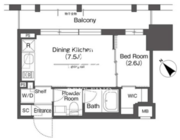 ＢｌｕＲｏｃｋ後楽園 609 間取り図