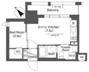 ＢｌｕＲｏｃｋ後楽園 307 間取り図