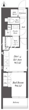 WORVE東京木場 312 間取り図