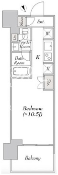ウエリスアーバン水天宮前 804 間取り図