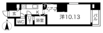 プレール・ドゥーク錦糸公園前 1103 間取り図