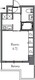 Totsu Residence Shiba 307 間取り図