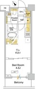 パークアクシス門前仲町テラス 512 間取り図