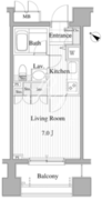 パークアクシス麻布仙台坂 205 間取り図