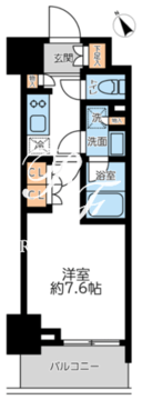 プライマル浅草言問通 1003 間取り図