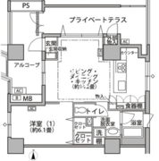 東雲キャナルコートCODAN 19-1309 間取り図