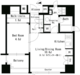 パークアクシス神楽坂ステージ 608 間取り図