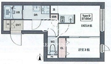 コンポジット清澄イースト 401 間取り図