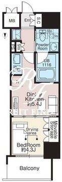 ベルファース森下フォレスト 1101 間取り図
