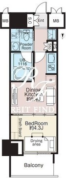 ベルファース森下フォレスト 604 間取り図
