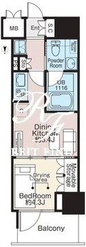 ベルファース森下フォレスト 1402 間取り図