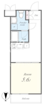 レイアス東矢口 202 間取り図