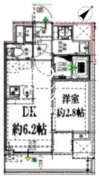 ドゥーエ浅草橋2 803 間取り図