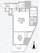 レジディア文京本郷4 403 間取り図