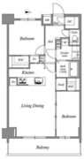 スプランディッド西日暮里 1304 間取り図