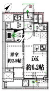 ドゥーエ浅草橋2 804 間取り図