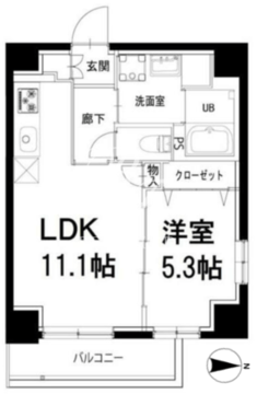 ミナモ浅草橋 503 間取り図