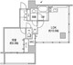 コンフォリア白金高輪 1202 間取り図
