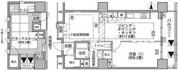 東雲キャナルコートCODAN 18-914 間取り図