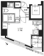 エスレジデンス池袋ノルテ 901 間取り図