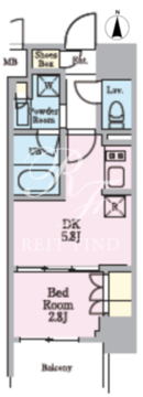 リビオメゾン木場 901 間取り図