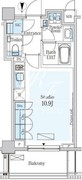 パークアクシスプレミア表参道 411 間取り図