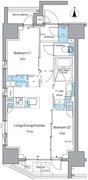 ルフォンプログレ上野稲荷町 401 間取り図